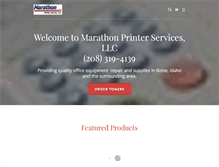 Tablet Screenshot of marathonprinter.com